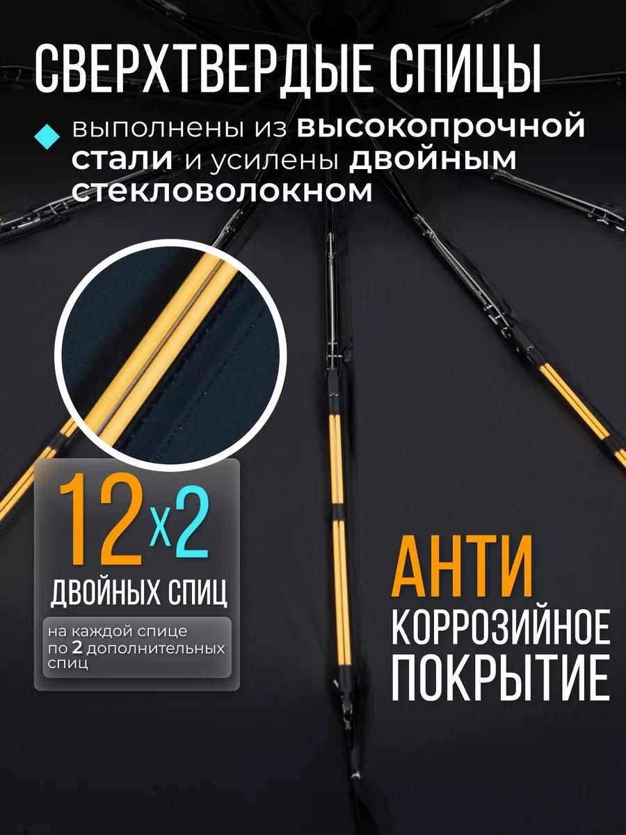 Складной зонт LUCCI полуавтомат черный