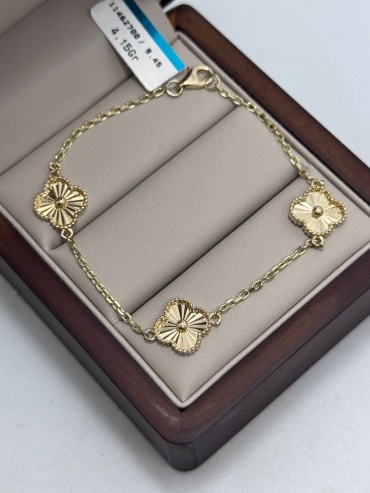 Italian Gold 23467890 длина 18 см, вес 4.15 г золото, плетение панцирное
