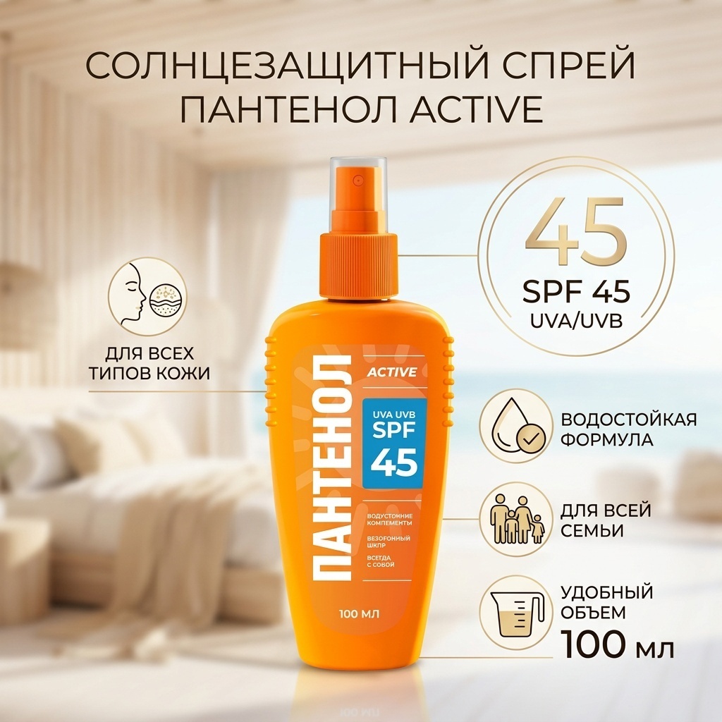 Биокон Спрей для безопасного загара спрей солнцезащитный для тела 100 мл