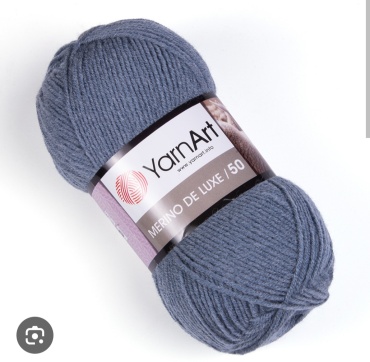 Моток YarnArt Merino de luxe Мерино полушерсть 3864 джинсовый 280 м 100 г