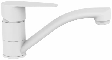 Смеситель для кухни VODA Snow white SW15TW, латунь, цвет белый