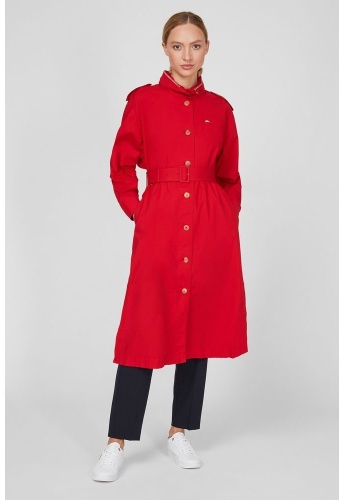 Плащ Tommy Hilfiger красный