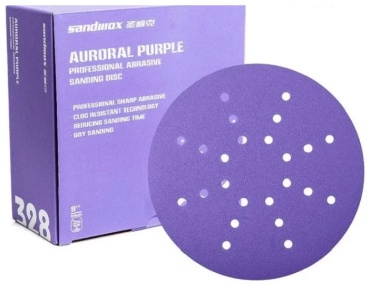 Шлифовальный круг Sandwox 328 Purple 328.225.060.24 225 мм, абразивный материал Р60 50 шт