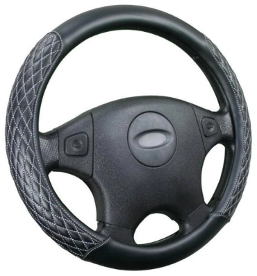 Carfashion оплетка 31552 37-39 см M черный, серый