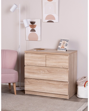 Комод Aiba Mebel Мальта, 80.3x48x76.9 см, светло-коричневый