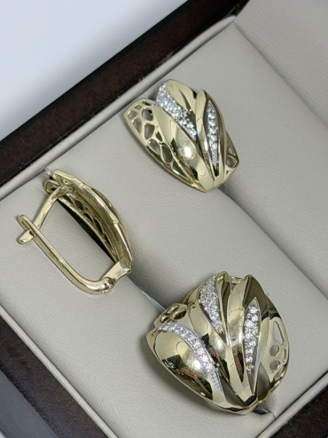 Italy Exclusive RJGold _150 вес 7.51 г золото, фианит