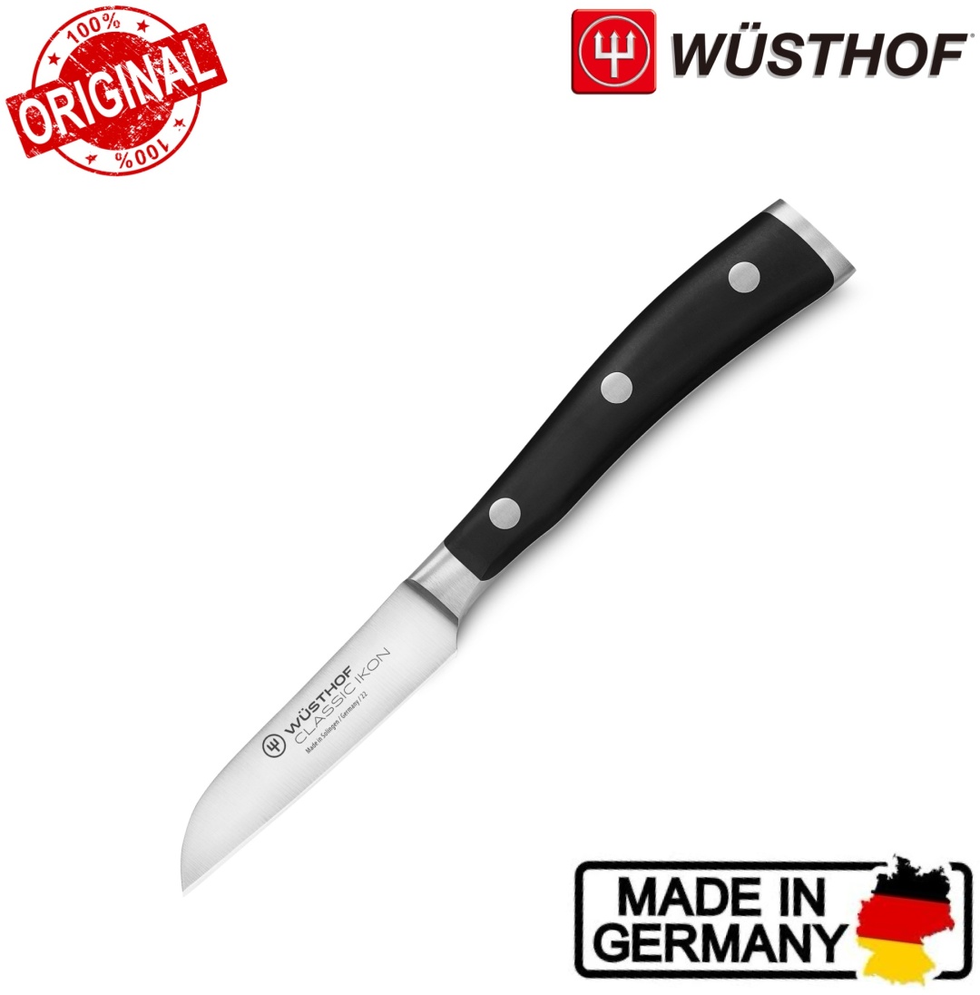 Нож для нарезки WUSTHOF Classic Ikon Flat Cut Paring, лезвие: углеродистая сталь 1 шт