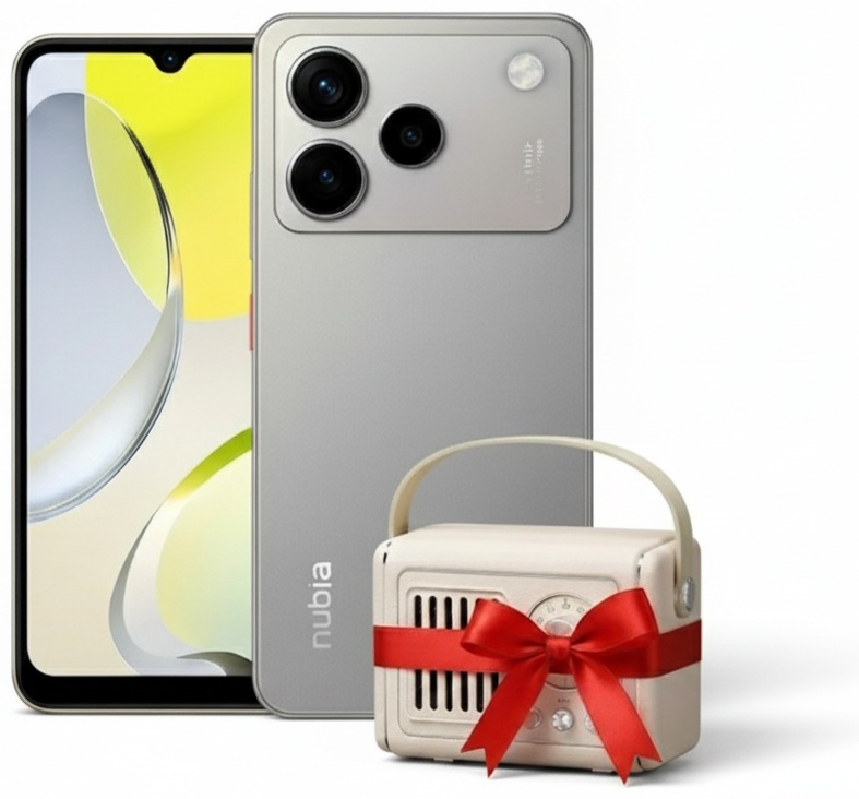 Смартфон ZTE Blade A76 4 ГБ/128 ГБ серебристый + подарок