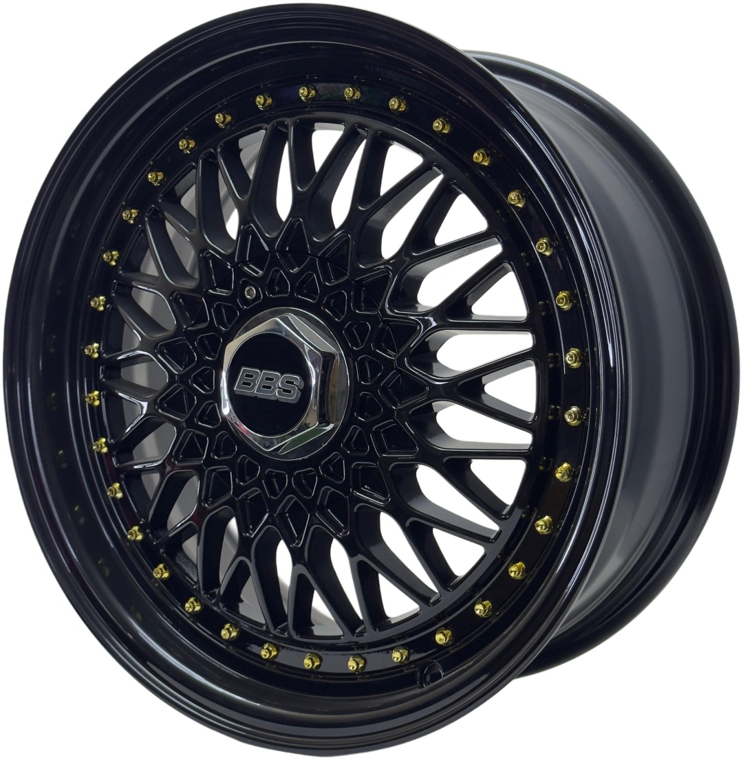 Yixing BBS RS WestWheels 6.5x16/4x100 D73.1 ET30 4 диска черный, золотистый