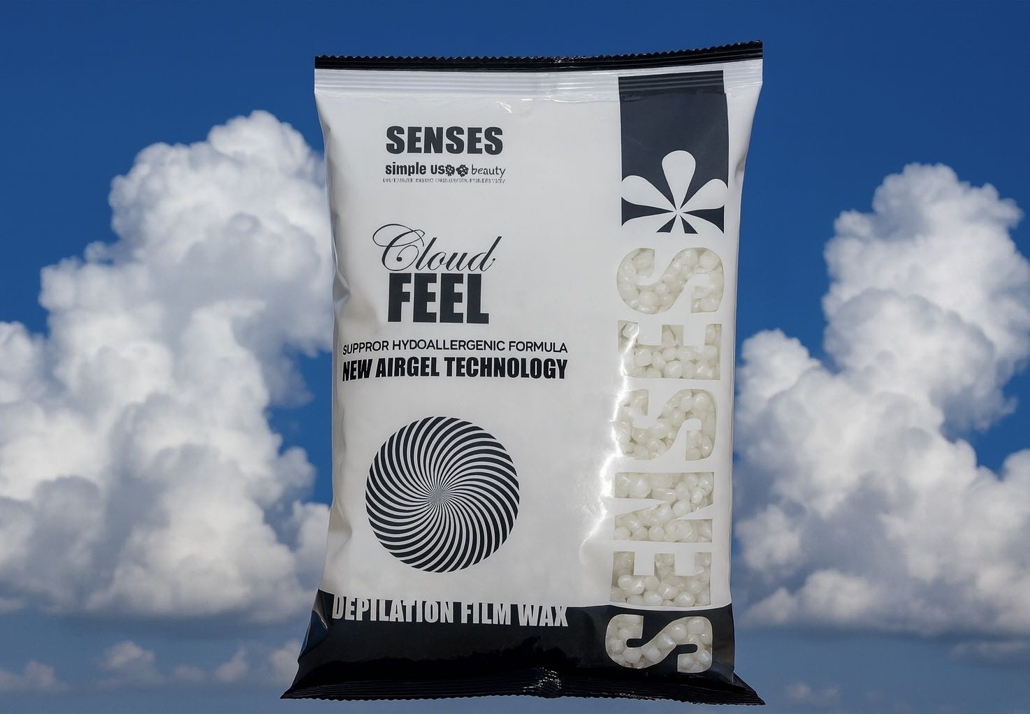 Воск пленочный Simple Use Beauty Senses Cloud Feel плотность плотная в гранулах 800 г