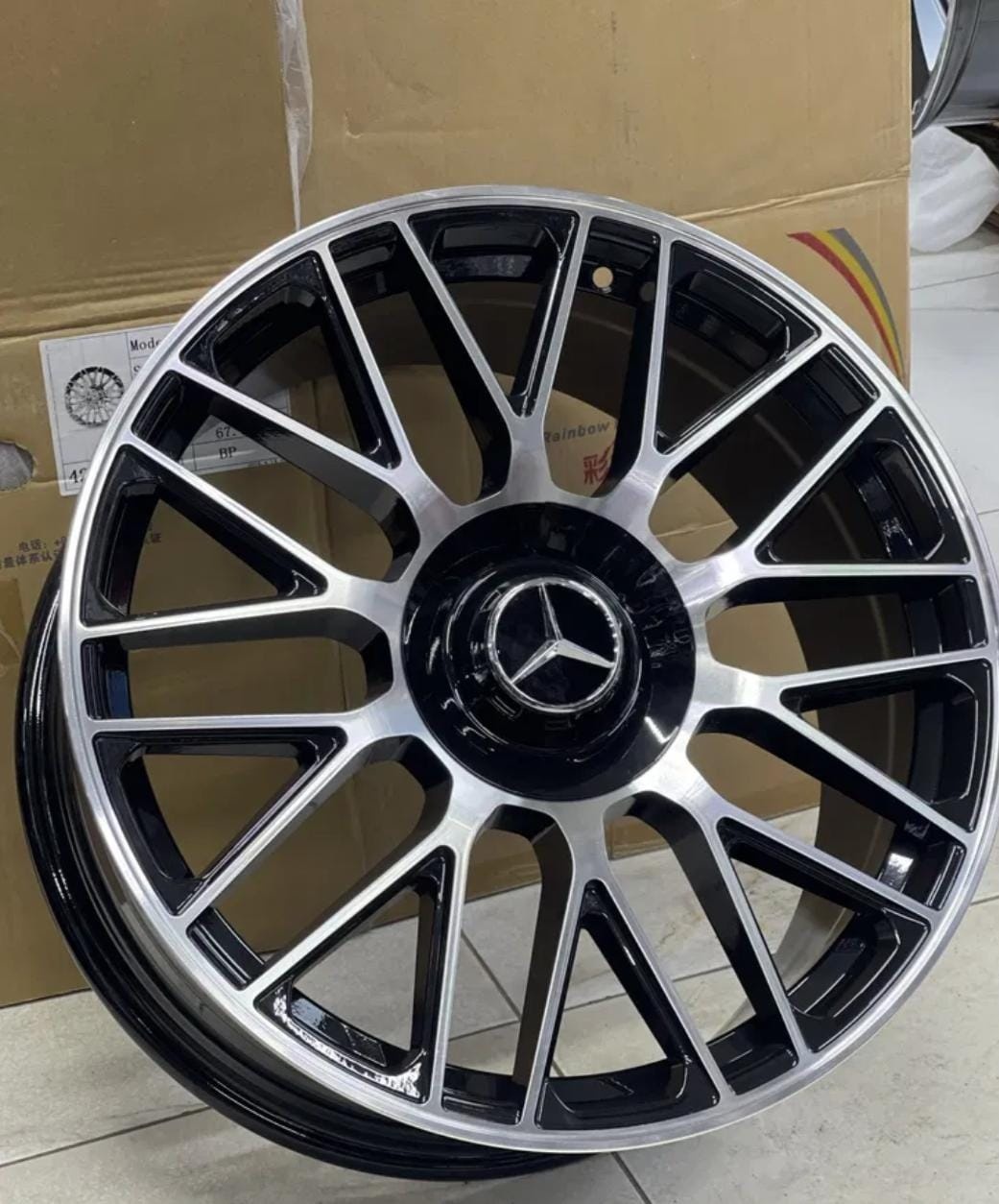 Rainbow Mercedes Benz 161 8.5/9.5x20/5x112 D66.6 ET40.45 4 диска черный, серебристый