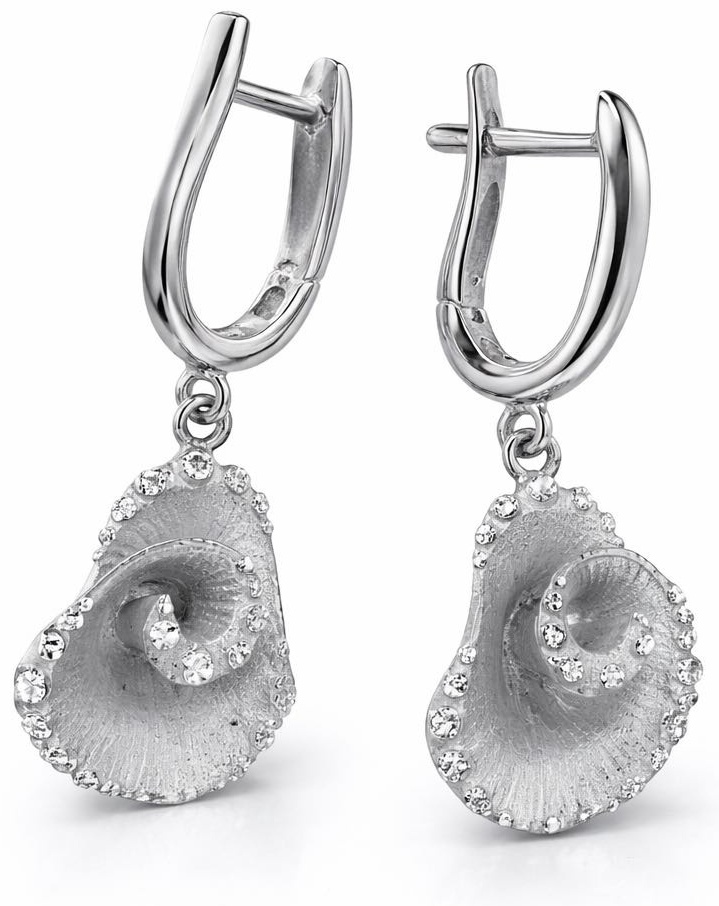 Серьги Italian Gold 9768534567 вес 5.24 г золото, фианит