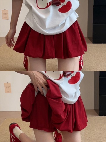 Юбка баллон IN STYLE красный