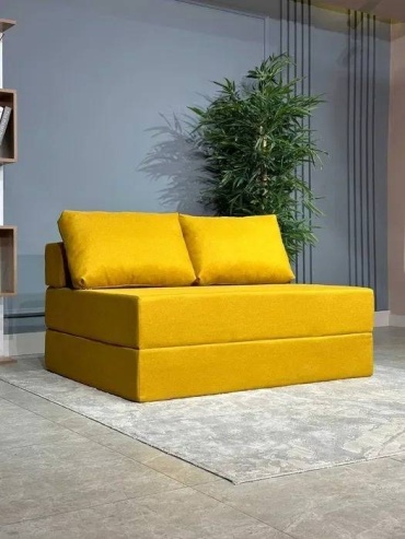 Мини-диван Patio Харви диван кровать, 120х100 см, обивка ткань, желтый