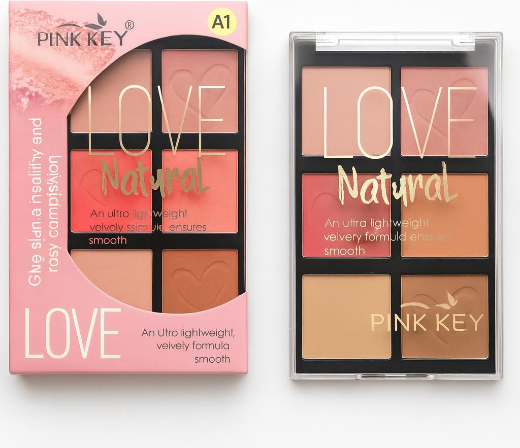 Pink Key Love Natural Y0038 румяна тон 01