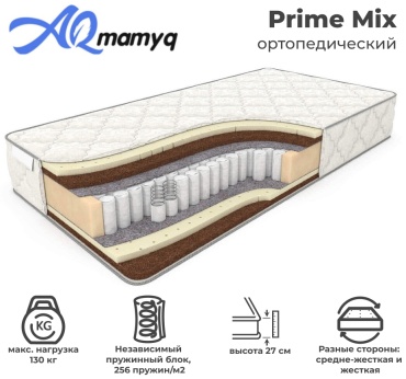 Матрас Ақ мамық Prime Mix, 170x190x27 см