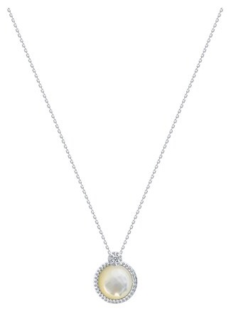 Колье Diamant 94-370-02314-1_40\45 длина 40 см вес 3.8 г серебро, перламутр