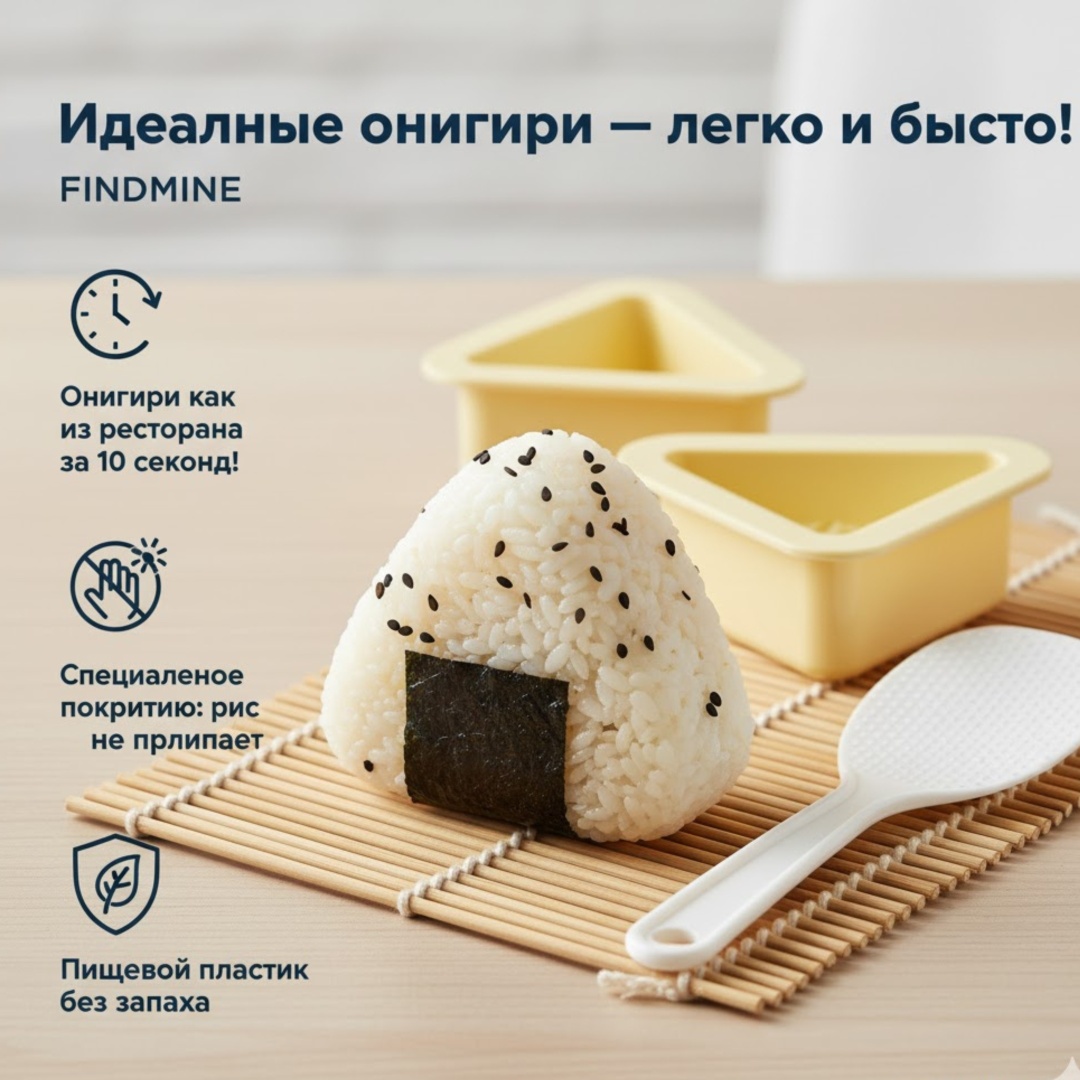 FINDMINE форма для приготовления роллов 51541641652316 3 шт