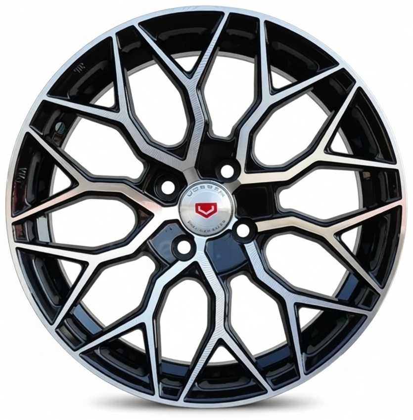 Rainbow Dance VOSSEN HF-2 VAZ 7x15/4x98 D58.6 ET35 4 диска черный, серебристый