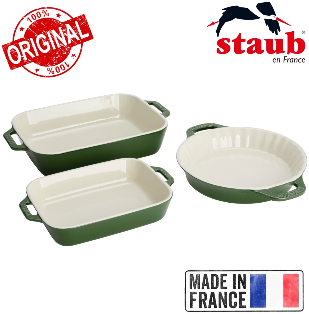 Staub форма Ovenware Basil Green, керамика