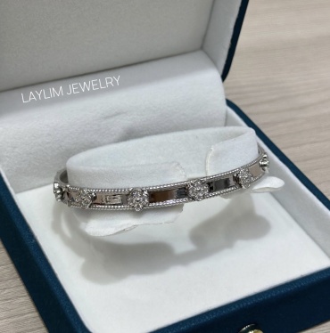 Браслет Laylim jewelry 411703 длина 18 см, вес 15 г серебро, плетение обод