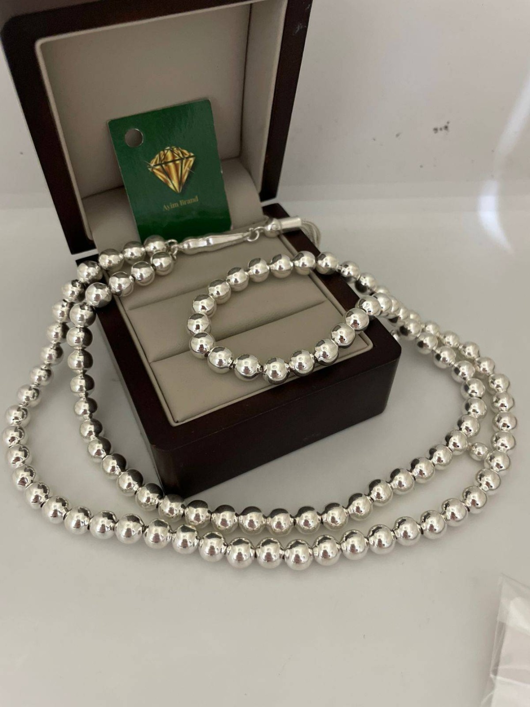 Четки Ayim Brand ручные серебро 75 см без вставок