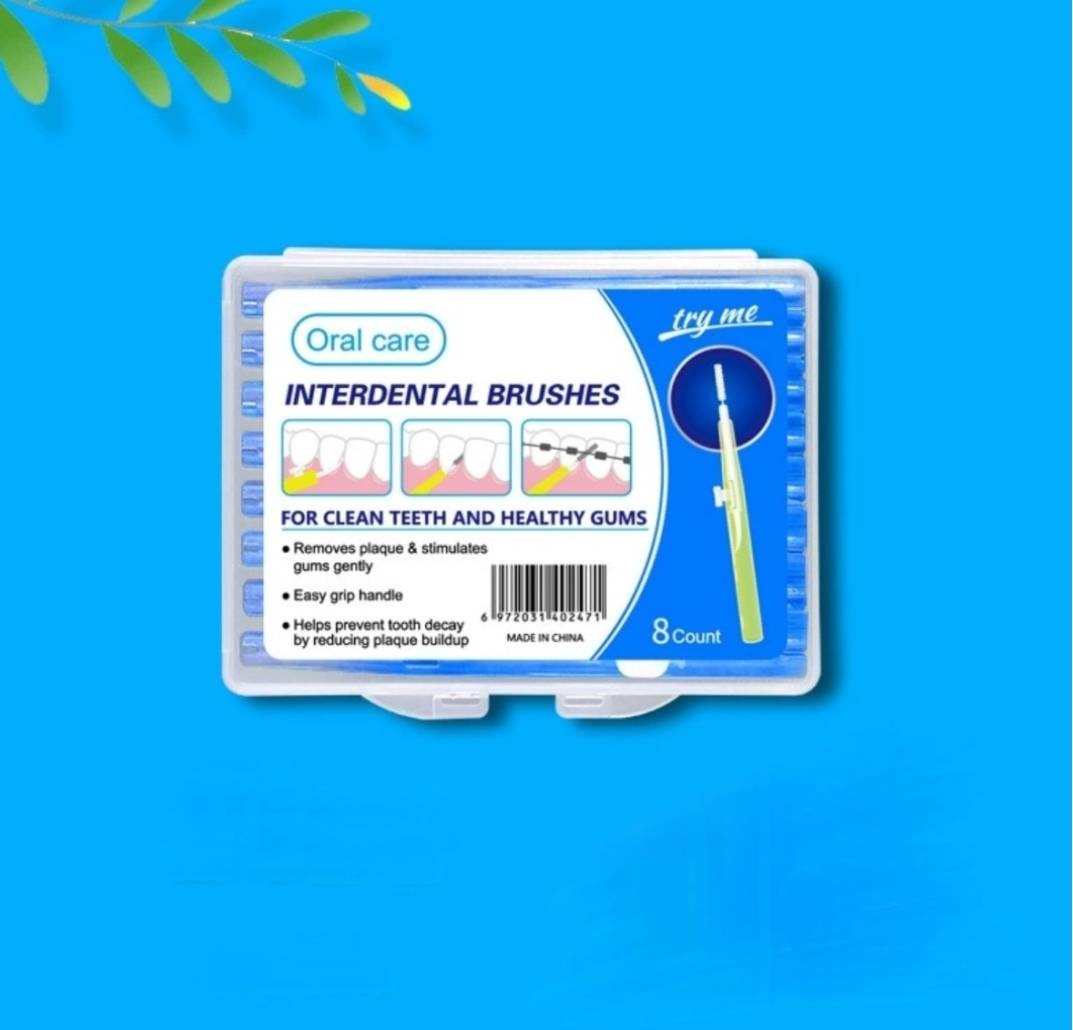 Oral Care INTERDENTAL синий щетка для брекетов средняя 8 шт