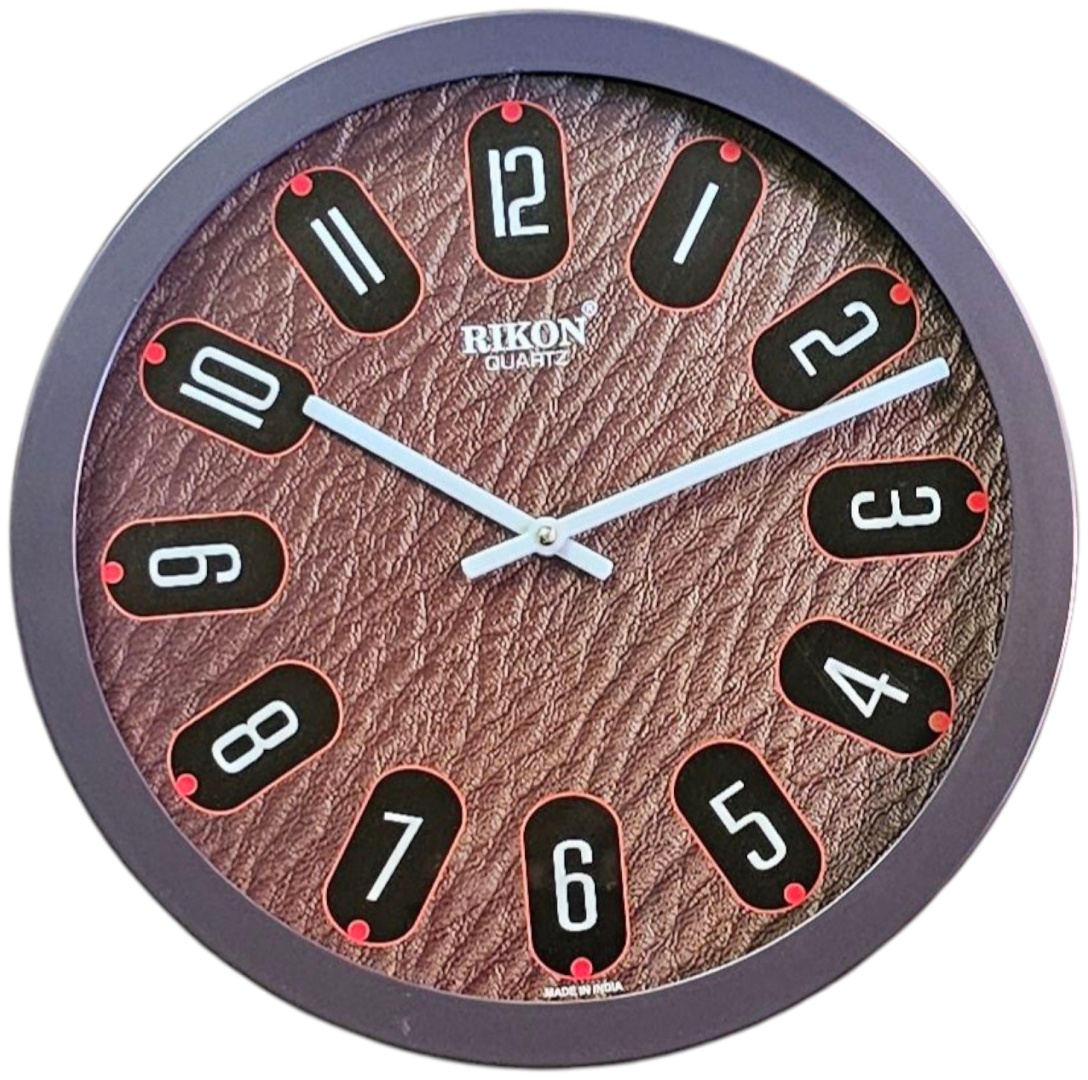 Часы кварцевые Rikon 1751 Brown pic A, пластик