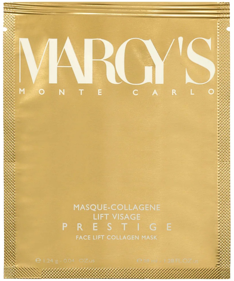 Маска для лица Margys Monte Carlo натуральные коллагеновые волокна Face Lift Collagen Mask 1 шт