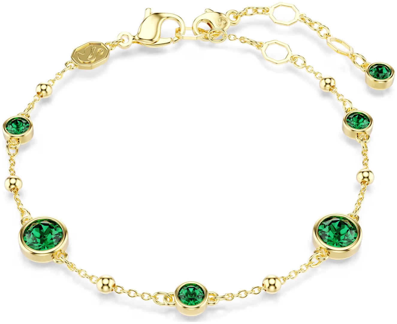 Swarovski длина 20.5 см бижутерный сплав, кристаллы Swarovski