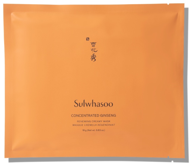 Маска для лица Sulwhasoo крем, тканевая Concentrated Ginseng Renewing Creamy 1 шт