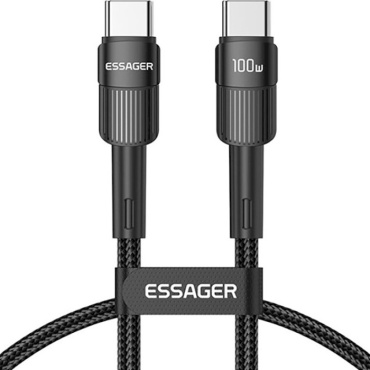 Кабель ESSAGER USB TypeC (M), 3 м, черный