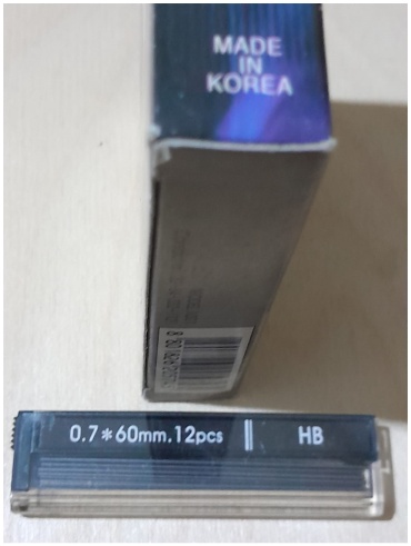 Грифель 30347292_920081949, HB, 12 шт, 0.7 мм