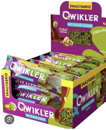 Snaq Fabriq батончик Qwikler pistachios Dubai trend 12 шт