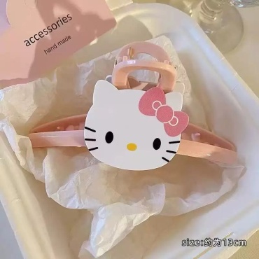 Hello Kitty заколка краб 1 шт, розовый, мультиколор