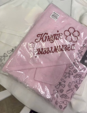 Полотенце Babyline 100x85 см, хлопок, 1 шт,