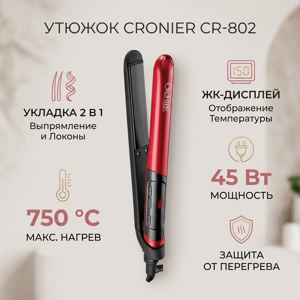 Cronier CR-802 утюжок