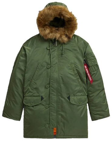 Парка Alpha Industries зеленый