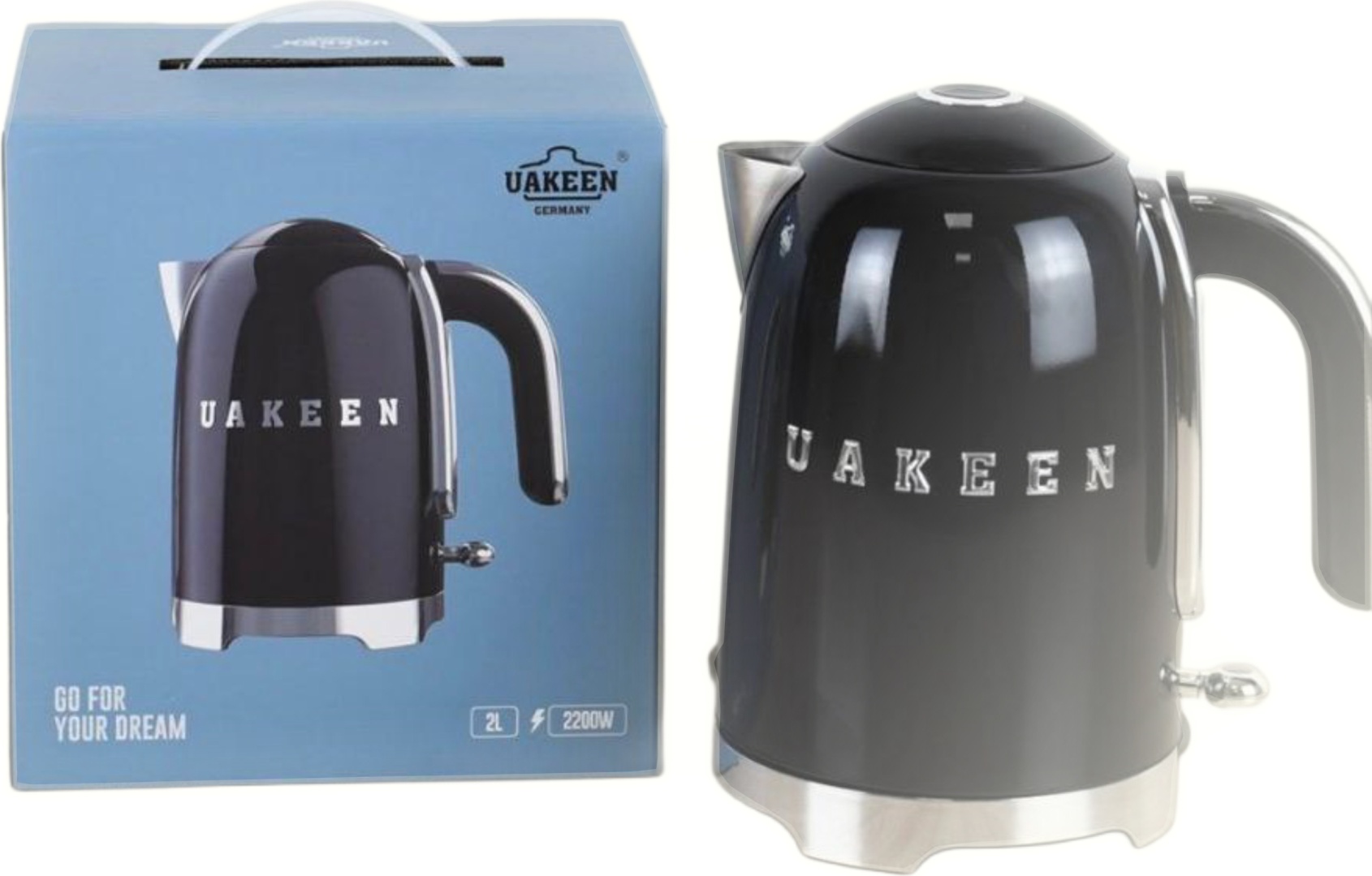 Электрочайник Uakeen Germany ZL-035 черный
