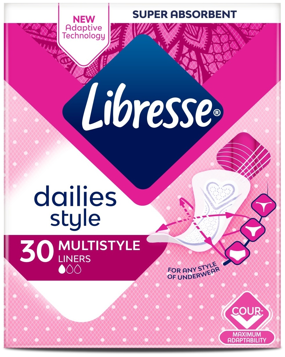 Libresse прокладки ежедневные MultiStyle 30 шт