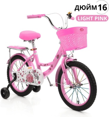 Четырёхколёсный велосипед 30442864_704358856 розовый