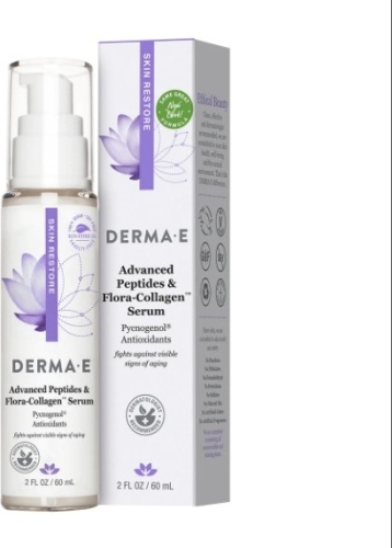 Derma E сыворотка Advanced Peptides and Flora-Collagen для лица, для зоны декольте 60 мл
