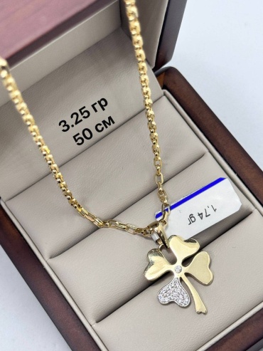 DARI GOLD 122445 длина 50 см, вес 4.99 г золото, плетение якорное