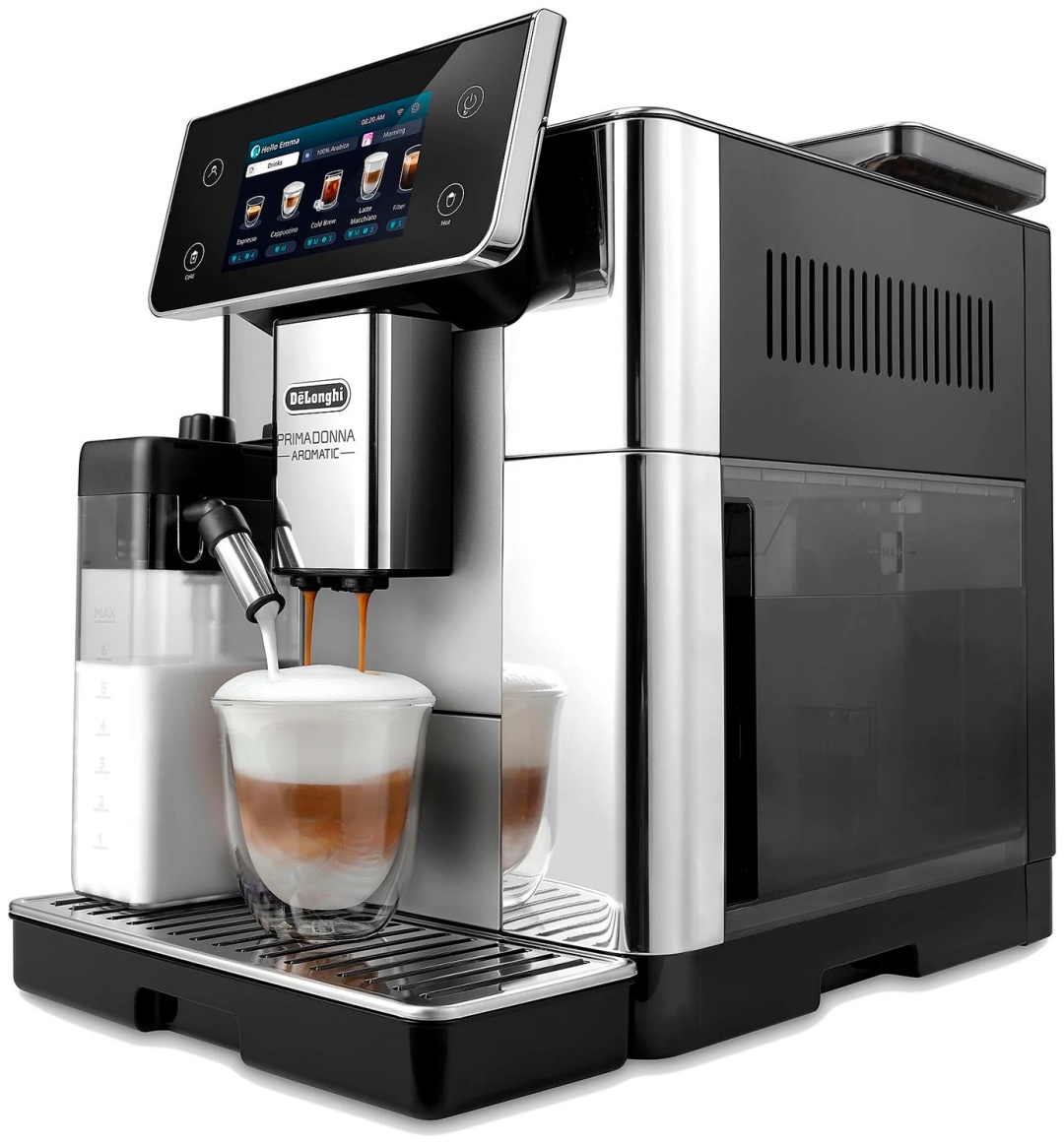 Кофемашина Delonghi ECAM-630.55.SSM, Aromatic серебристый — фото 2