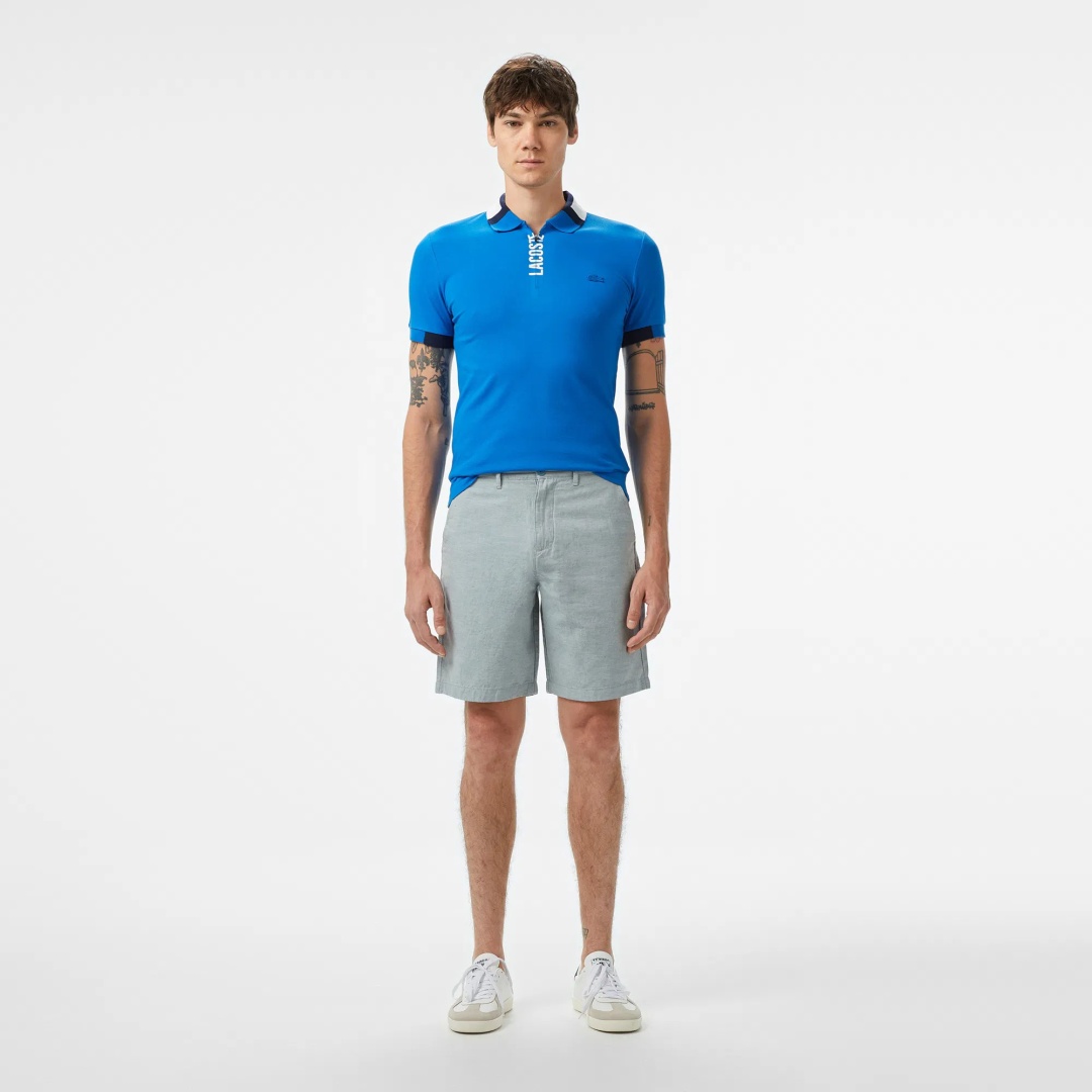 Повседневные шорты LACOSTE голубой