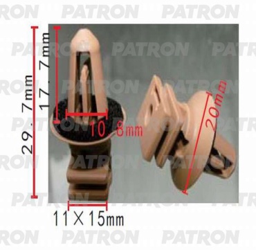 PATRON клипсы P37-0460