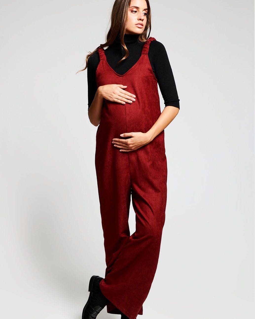 Комбинезон с брюками LYN MAMA бордовый