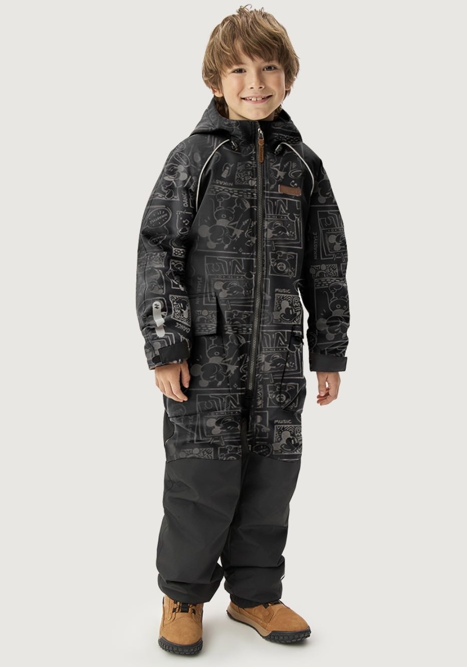 Утепленный комбинезон NIKASTYLE черный, синий