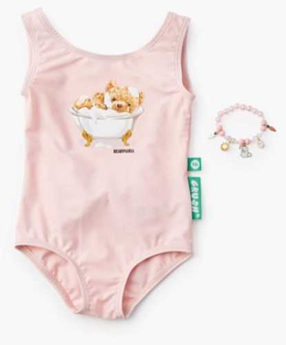 Слитный купальник Happy baby розовый