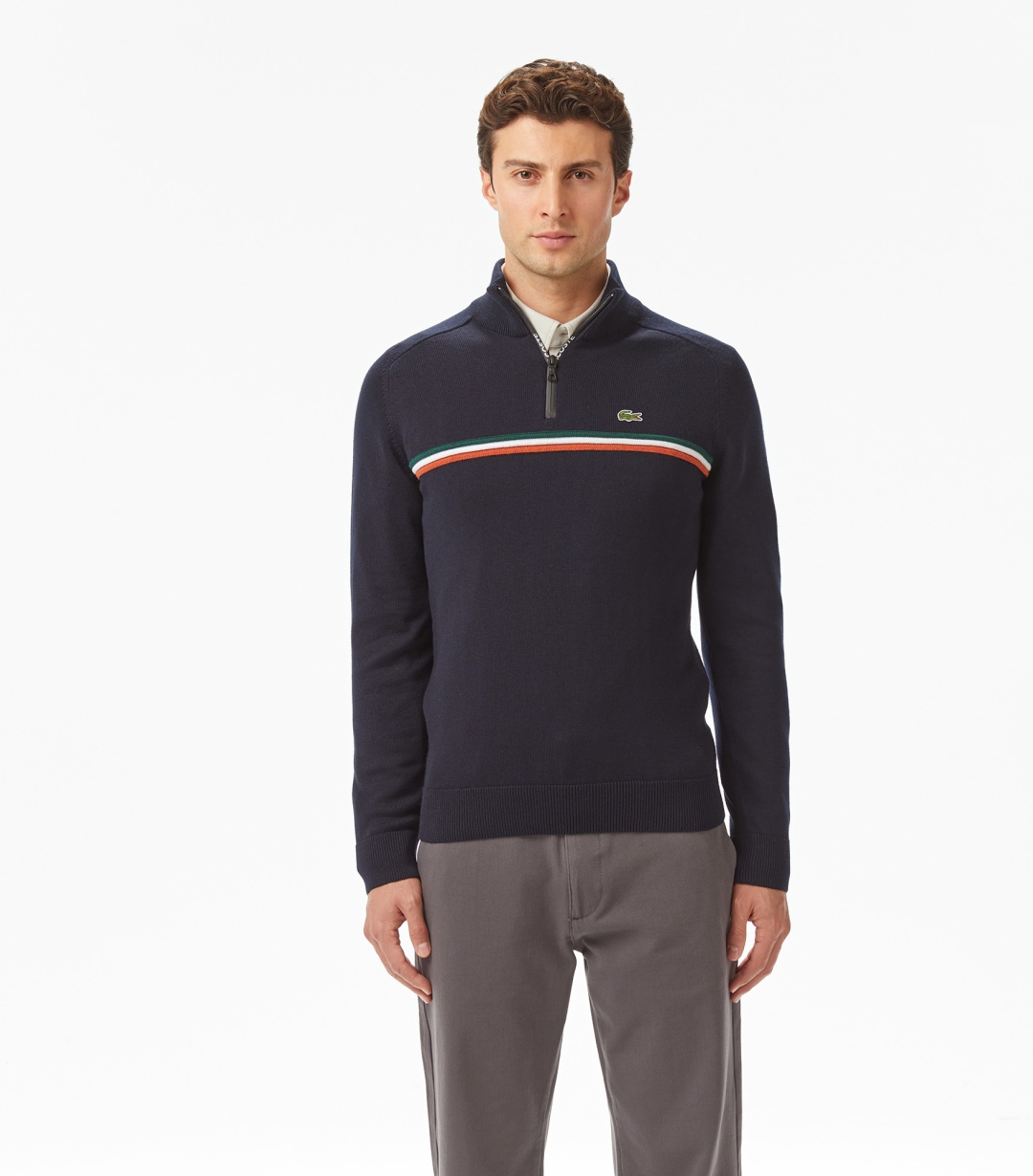 Свитер LACOSTE темно-синий